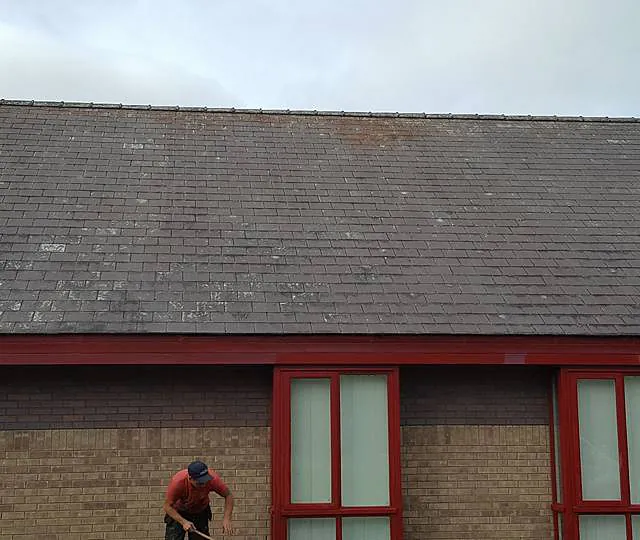 A clean roof after all the moss was cleared by our team