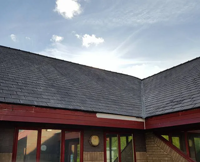 Clean roof after our team has finished cleaning the moss that was present 